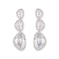 BIANC - Sterling Silver & Cubic Zirconia 'Portal' Earrings