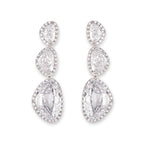 BIANC - Sterling Silver & Cubic Zirconia 'Portal' Earrings