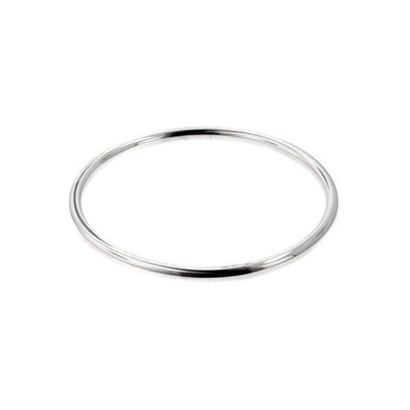 Sterling Silver 3mm Round Wire Bangle