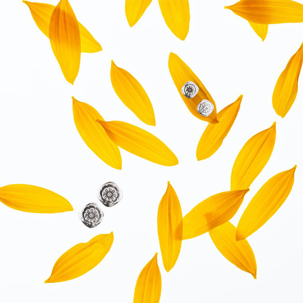 Boh Runga - Sterling silver Marigold Stud earrings