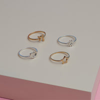 KAREN WALKER STERLING SILVER MINI BOW RING – Cameron Jewellery