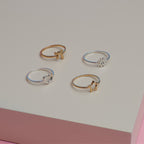 KAREN WALKER - STERLING SILVER MINI STAR RING
