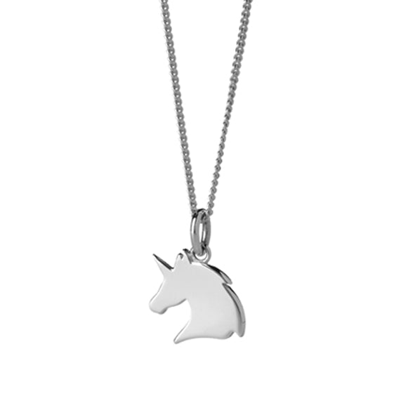 KAREN WALKER - Sterling Silver Mini Unicorn Necklace