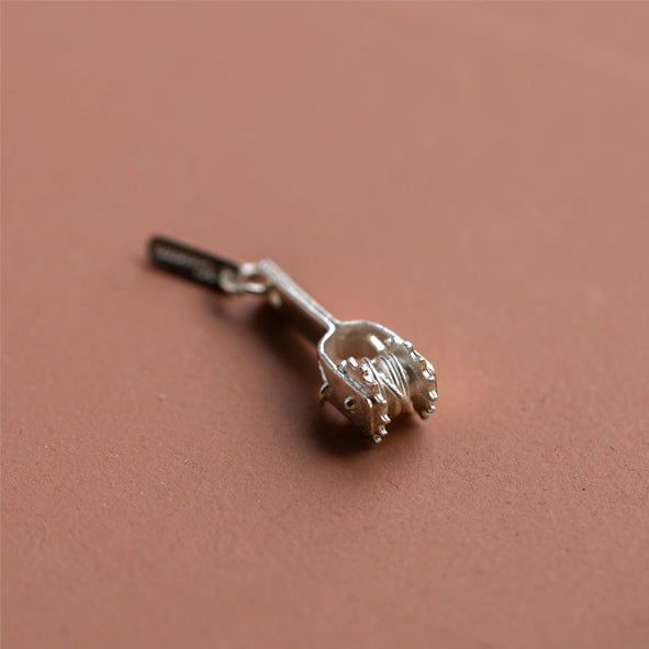 CHARM OF FARMING - STERLING SILVER WIRE STRAINER CHARM