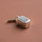 CHARM OF FARMING - STERLING SILVER WOOL BALE CHARM