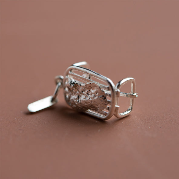 CHARM OF FARMING - STERLING SILVER WOOL TABLE CHARM