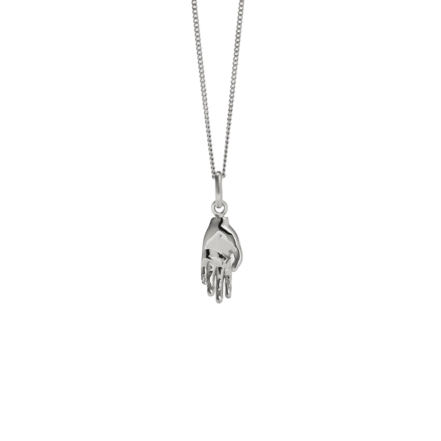 Silver hand charm discount