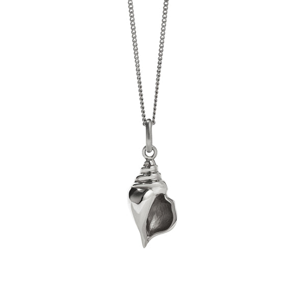 Meadowlark - Sterling Silver Conch Charm Necklace