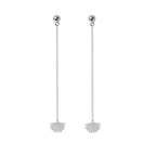 Boh Runga - Sterling Silver Mini Fan Tail Drop Earrings