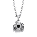 KAREN WALKER - STERLING SILVER BIRDHOUSE NECKLACE
