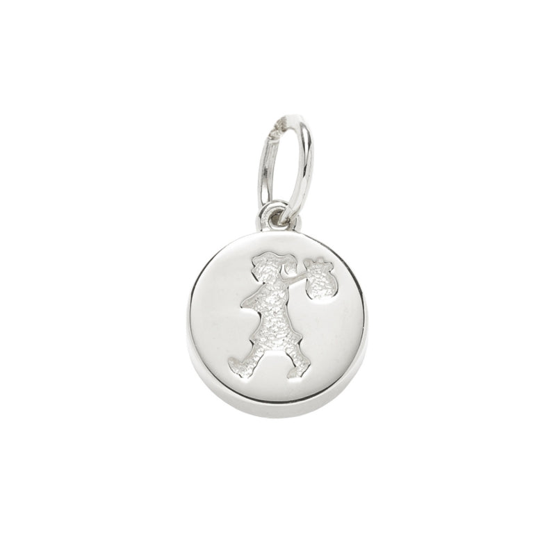KAREN WALKER - STERLING SILVER STAMP RUNAWAY GIRL PENDANT