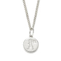 KAREN WALKER - STERLING SILVER RUNAWAY STAMP NECKLACE