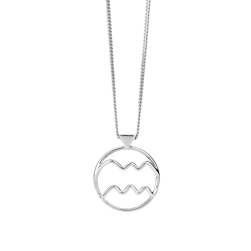 KAREN WALKER - STERLING SILVER AQUARIUS NECKLACE