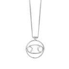 KAREN WALKER - STERLING SILVER CANCER NECKLACE