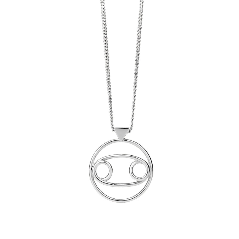 KAREN WALKER - STERLING SILVER CANCER NECKLACE