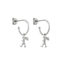 Karen Walker - Sterling Silver Runaway Girl Hoop Earrings