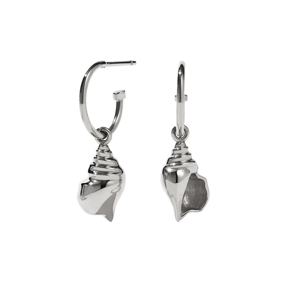 Meadowlark - Sterling silver Conch Signature Hoops