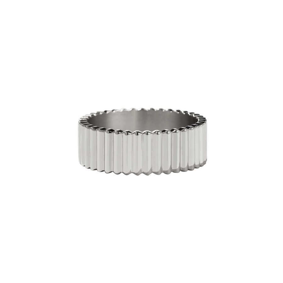 Meadowlark- Sterling Silver Solaire Wide Band
