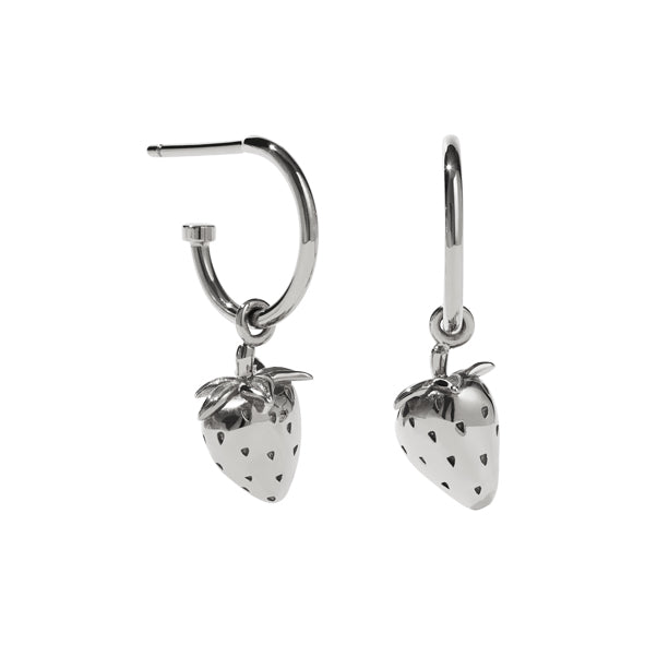 Meadowlark - Sterling Silver Strawberry Signature Hoop Earrings