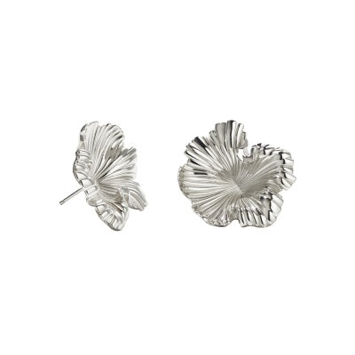 Meadowlark - Sterling Silver Small Coral Earrings